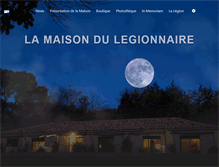 Tablet Screenshot of maison-legionnaire.com